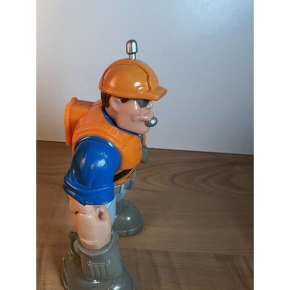 Rescue Heroes Rip Rockefeller Construction Worker Vintage 1998 Action Figure 6” - Picture 4 of 6